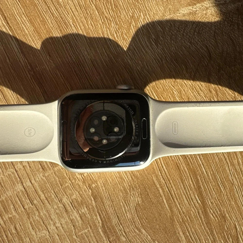 Apple silver watch